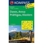 113. Davos turista térkép Kompass 1:50 000 