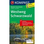   2505. Westweg Schwarzwald turista térkép wandertourenkarten 