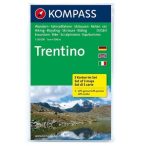 683. Trentino, 3teiliges Set turista térkép Kompass 