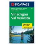   670. Vinschgau turista térkép, 3teiliges Set, D/I turista térkép Kompass 