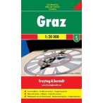 Graz város atlasz Freytag & Berndt 1:20 000 