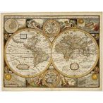   Antik világtérkép, műanyaghengerben, (90,5 x 70 cm) Freytag térkép AWK 3