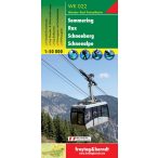   WK 022 Semmering, Rax, Schneeberg, Schneealpe turistatérkép 1:50 000