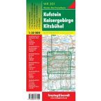   WK 301 Kufstein, Kaisergebirge, Kitzbühel turistatérkép 1:50 000