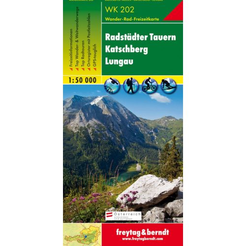WK 202 Radstädter Tauern, Katschberg, Lungau turistatérkép 1:50 000
