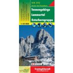   WK 392 Tennengebirge, Lammertal, Osterhorngruppe turistatérkép 1:50 000