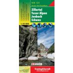   WK 151 Zillertal, Tuxer Alpen, Jenbach, Schwaz turistatérkép 1:50 000