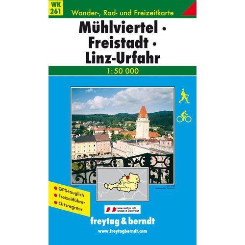 WK 261 Mühlviertel-Freistadt-Linz turista térkép Freytag 1:50 000 