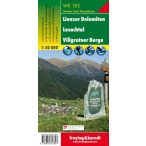   WK 182 Lienzer Dolomiten, Lesachtal, Villgratner Berge turistatérkép 1:50 000