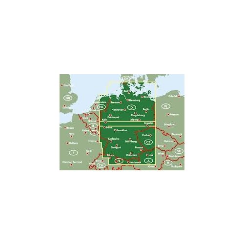 Németország térkép keményborítóban, 1:500 000  Freytag térkép AK 0205