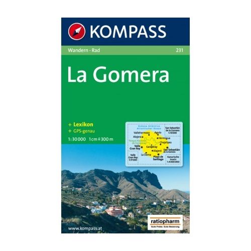 231. La Gomera turista térkép Kompass 1:30 000 