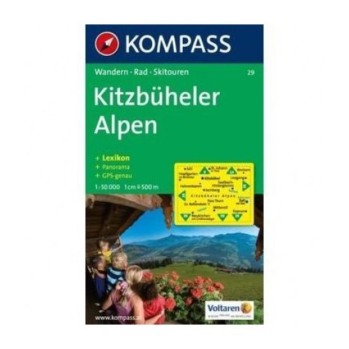 29. Kitzbüheler Alpen turista térkép Kompass 1:50.000 