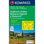   74. Südtirols Süden Bolzano Vigneti e Dolomiti turista térkép Kompass 1:50 000 