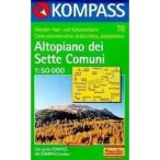   78. Altopiano dei Sette Comuni, D/I turista térkép Kompass 