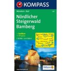   167. Nördlicher Steigerwald turista térkép Kompass 1:50 000 