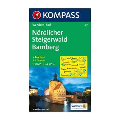 167. Nördlicher Steigerwald turista térkép Kompass 1:50 000 
