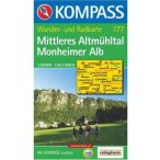   177. Altmühltal, Mittleres, Monheimer Alb turista térkép Kompass 
