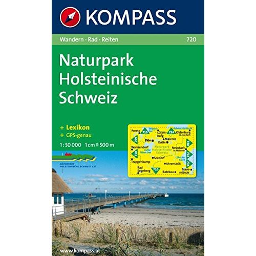 720. Naturpark Holsteinische Schweiz turista térkép Kompass 