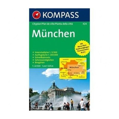 424. München Cityplan, 1:22 500 várostérkép 
