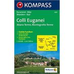   600. Colli Euganei, Abano Terme, Montegrotto Terme, 1:30 000, D/I turista térkép Kompass 