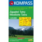   2131. Westliche Tatra/Západné Tatry, 1:25 000, D/SK turista térkép Kompass 