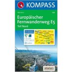   120. Europäischer Fernwanderweg észak turista térkép Kompass 1:50 000 