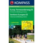   121. Europäischer Fernwanderwegdél turista térkép Kompass 1:50 000 