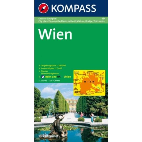 434. Wien Gesamtplan, 1:20 000 várostérkép 