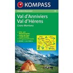 115. Val d Anniviers turista térkép Kompass 1:50 000 