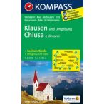   059. Klausen és környéke, Chiusa e dintomi turista térkép Kompass 1:25 000 