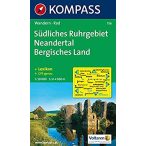   756. Südliches Ruhrgebiet, Neandertal, Bergisches Land turista térkép Kompass 
