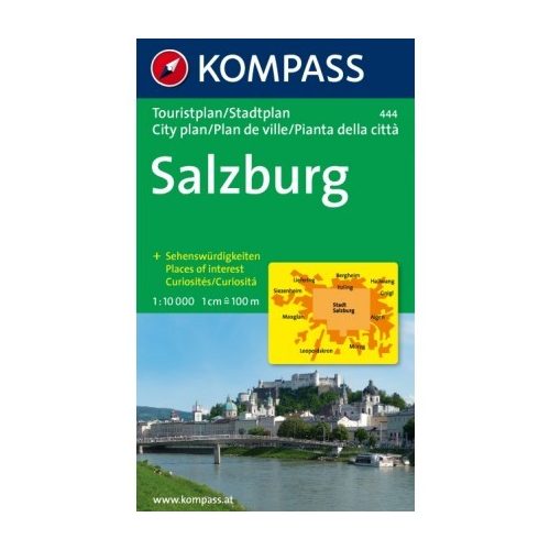 444. Salzburg Touristplan, 1:10 000, 30er Box várostérkép 