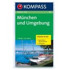   184. München und Umgebung, 2teiliges Set mit Naturführer turista térkép Kompass 
