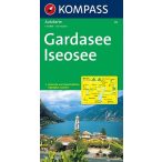 335. Gardasee, Garda tó térkép Kompass 1:125 000 