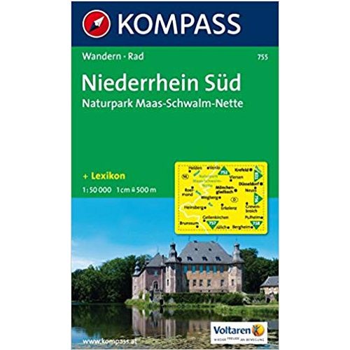 755. Niederrhein Süd, Naturpark MaasSchwalmNette turista térkép Kompass 