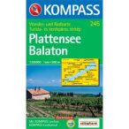 245. Plattensee/Balaton, D/H turista térkép Kompass 