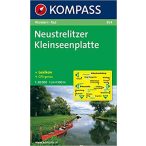 854. Neustrelitzer Kleinseenplatte turista térkép Kompass 