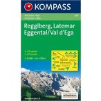   630. Regglberg, Latemar, Eggental, 1:25 000 turista térkép Kompass 