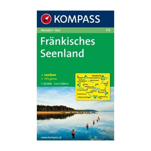 174. Fränkisches Seenland turista térkép Kompass 