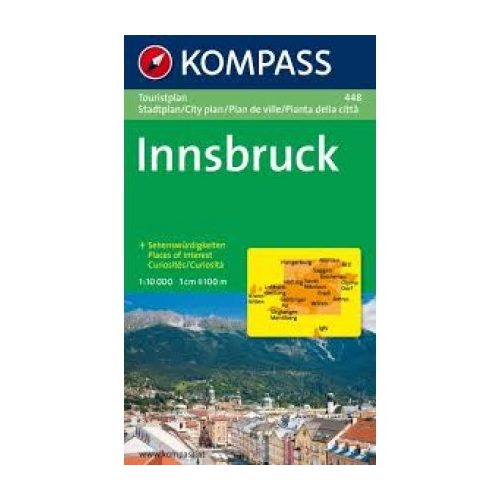 448. Innsbruck Touristplan, 1:10 000, 30er Box várostérkép 