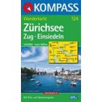 124. Zürichsee turista térkép Kompass 