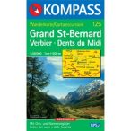   125. Grand St. Bernard/Großer St. Bernhard turista térkép Kompass 