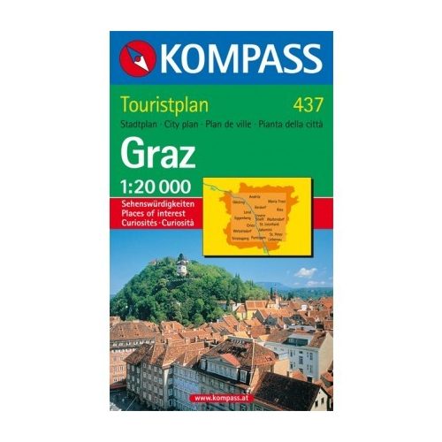 437. Graz Touristplan, 1:20 000, 30er Box várostérkép 