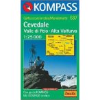   637. Cevedale-Valle di Pejo-Alta Valfurva turista térkép Kompass 1:25 000 