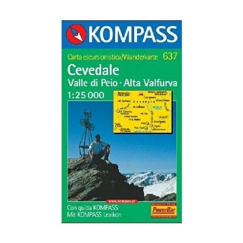 637. Cevedale-Valle di Pejo-Alta Valfurva turista térkép Kompass 1:25 000 