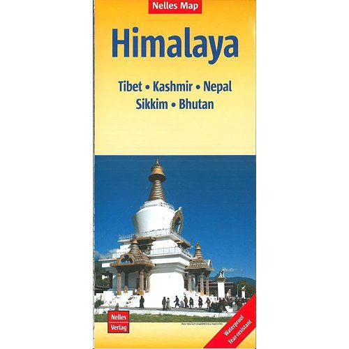 Himalaya térkép Nelles 1:1 500e, Tibet térkép, Kashmir, Nepal térkép, Sikkim, Bhutan
