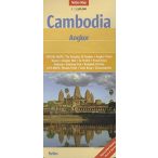   Angkor térkép, Kambodzsa térkép Nelles 1:1500e, Cambodia térkép vízálló 2018.