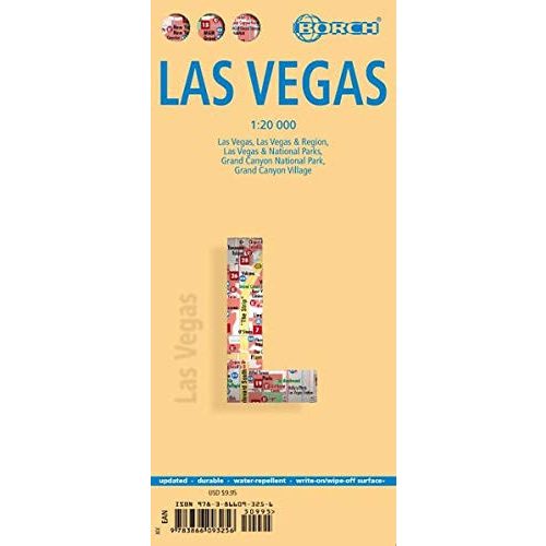 Las Vegas térkép Borsch 1:20 000 