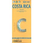   Costa Rica térkép Borch fóliás 1:650 000 Isla del Coco, San José, Meseta Central 