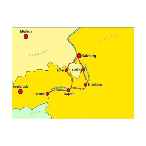 141. Tauern-Radweg turista térkép Kompass 1:125 000 